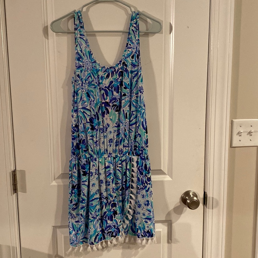 Lilly Pulitzer NWT Blue and Green floral romper